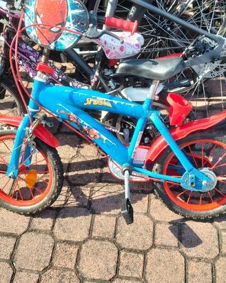 bicicletta spiderman bimbo 12 pollici