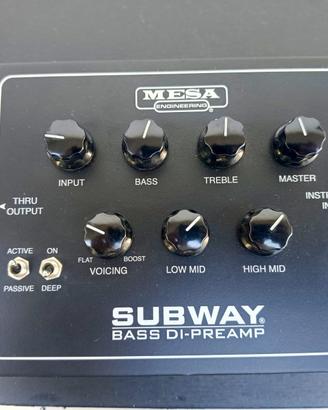 Mesa Boogie Subway Bass DI Preamp