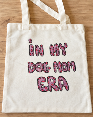 Borsa di tela decorata a mano