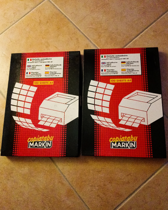 Etichette autoadesive Markin in fogli A4