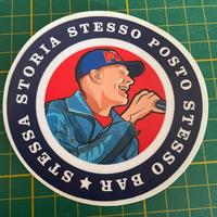 Adesivo sticker dedicato a Max Pezzali / 883