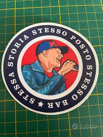 Adesivo sticker dedicato a Max Pezzali / 883