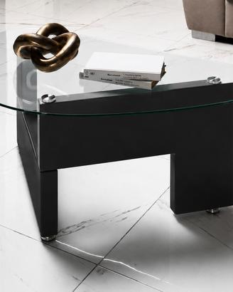 Tavolino da salotto moderno in vetro 