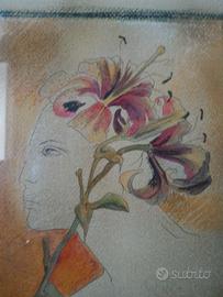 Quadro pittrice Ida Carlone Art Déco Originale