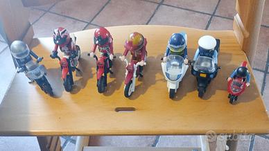 set Playmobil moto 