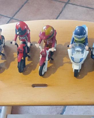 set Playmobil moto 