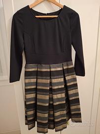  vestito Taglia 40 Lola Deeva nero e oro 