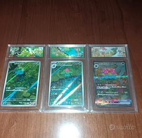 trio bulbasaur ivysaur venusaur 151 gradate