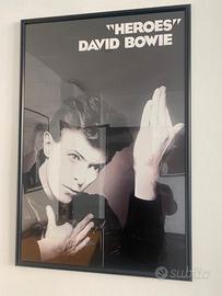 David Bowie Heroes quadro con poster