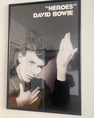 David Bowie Heroes quadro con poster