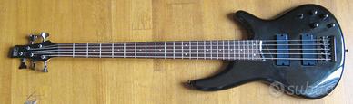 Basso Ibanez SR595 5 corde 1998 Pickup EMG