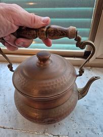 teiera in rame vintage 
