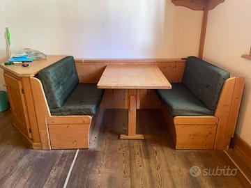 Cassapanca con tavolo dinette