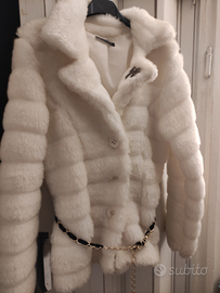 Pellicciotto sintetico bianco