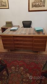SCRITTOIO ART DECO' CON LIBRERIA