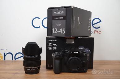 Panasonic DC G80 (Nuova) + Olympus 12 45mm f4 PRO