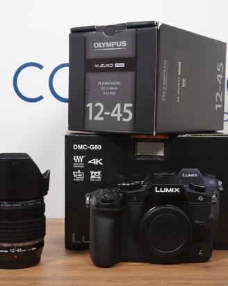 Panasonic DC G80 (Nuova) + Olympus 12 45mm f4 PRO