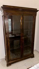 Libreria antica fine ’800 in legno massello con an