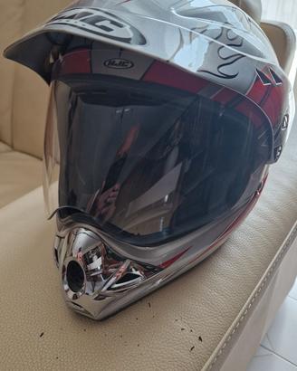 casco integrale per moto più giubbotto 