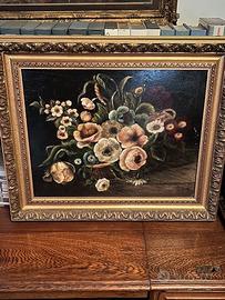 Quadro con mazzo di fiori
