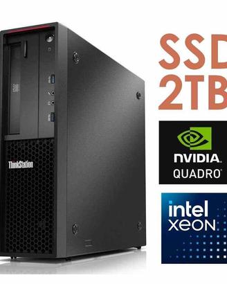 Workstation Lenovo P310 Xeon Nvidia Quadro SSD 2TB