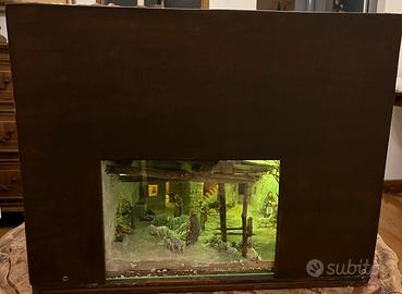 Presepe diorama arigianale
