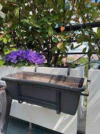 Fioriera in ferro + vaso 50cm