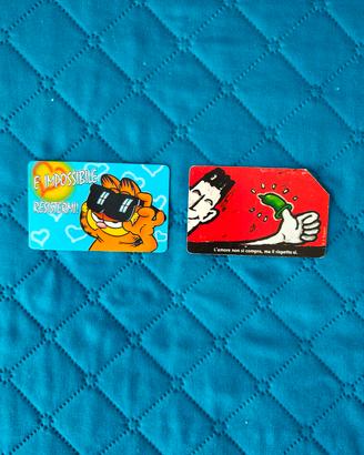 Lotto Vintage Anni 90: Scheda Telefonica+Garfield