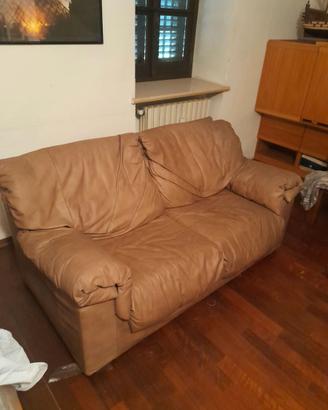 divano in pelle due posti marca Mimo Padova