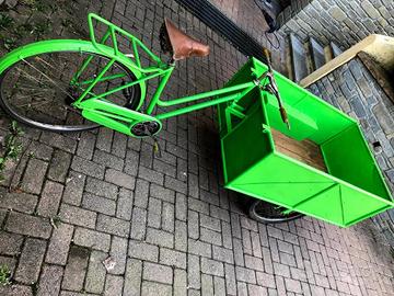 BICICLETTA D’EPOCA CON CARRETTO