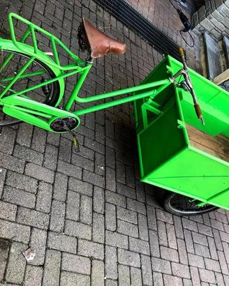 BICICLETTA D’EPOCA CON CARRETTO