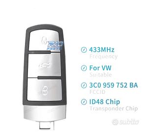 CHIAVE COMPLETA PER VOLKSWAGEN VW BEETLE BORA GOLF