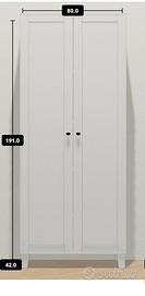 guardaroba bianco ikea platsa