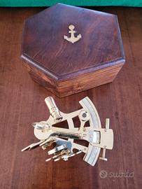 SESTANTE NAUTICO NAVALE MARINARO OTTONE MASSICCIO