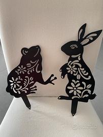 Decorazioni in metallo per vasi e giardino