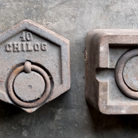 N. 3 Vecchi PESI BILANCIA Arredamento Vintage