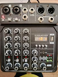 mixer 4 canali + Usb, nuovo