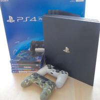 PS4 Pro 1TB – 2 Controller DualShock + 5 Giochi