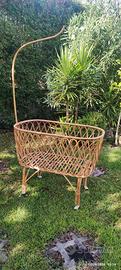 culla in vimini con ruote