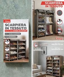 scarpiera in tessuto