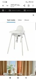 Sediolone pr bambii Ikea colore ROSSO
