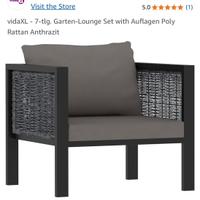 Moduli per divano da giardino VidaXL