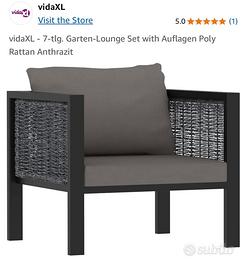 Moduli per divano da giardino VidaXL