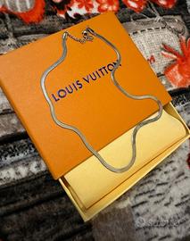 Collana snake argentata