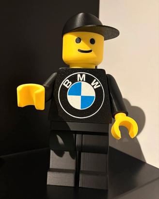 Brick Man BMW, Omino Stile Lego, 20 cm