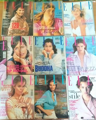 lotto di 9 numeri originali di Elle Italia,vintage