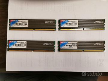 RAM PATRIOT 4 BANCHI DDR 2 DA 1GB 800Mhz 2 Kit