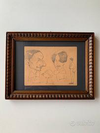 Caricature d'epoca originali - Felice Vellan