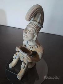 copia statua precolombiano terracotta - La Tolita