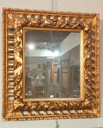 Specchiera in legno dorato 
